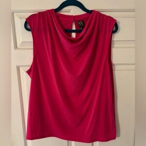 Worthington Fuchsia Sleeveless Blouse